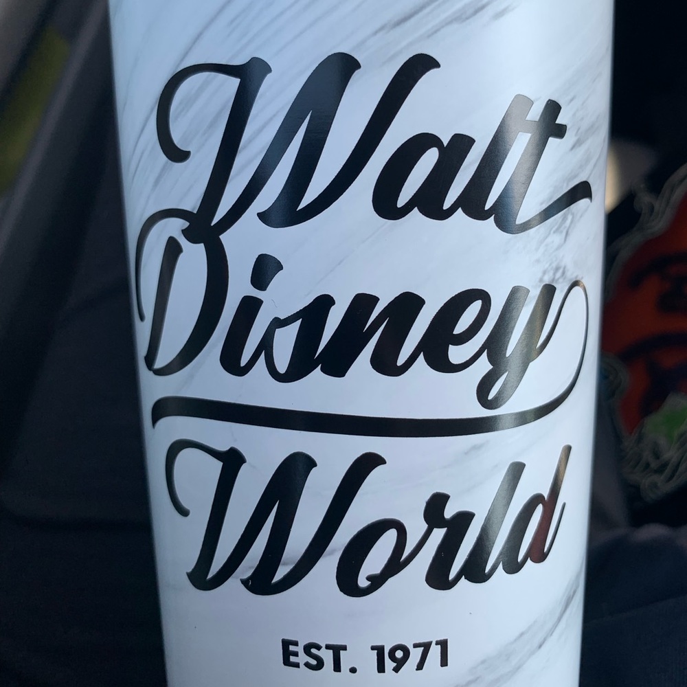 Disney Parks Walt Disney World Marble Stainless Steel Tumbler Water Bottle